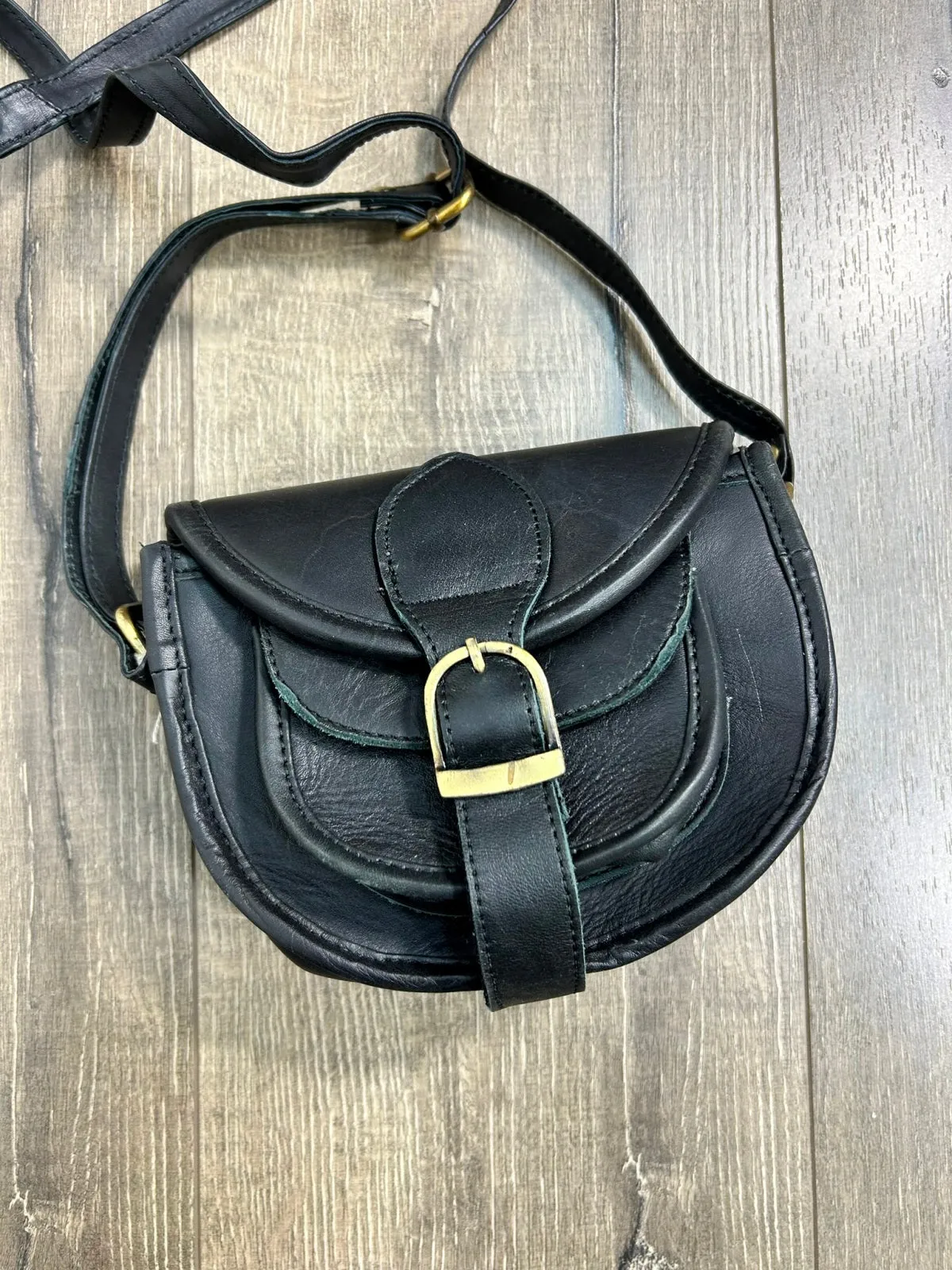 Small Leather Saddle Bag