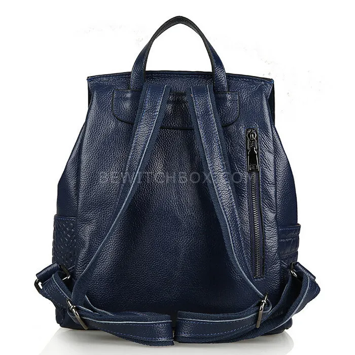 Snakeskin Faux Leather Backpack