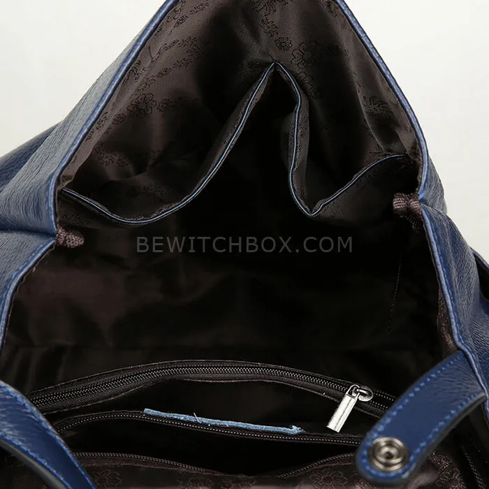Snakeskin Faux Leather Backpack
