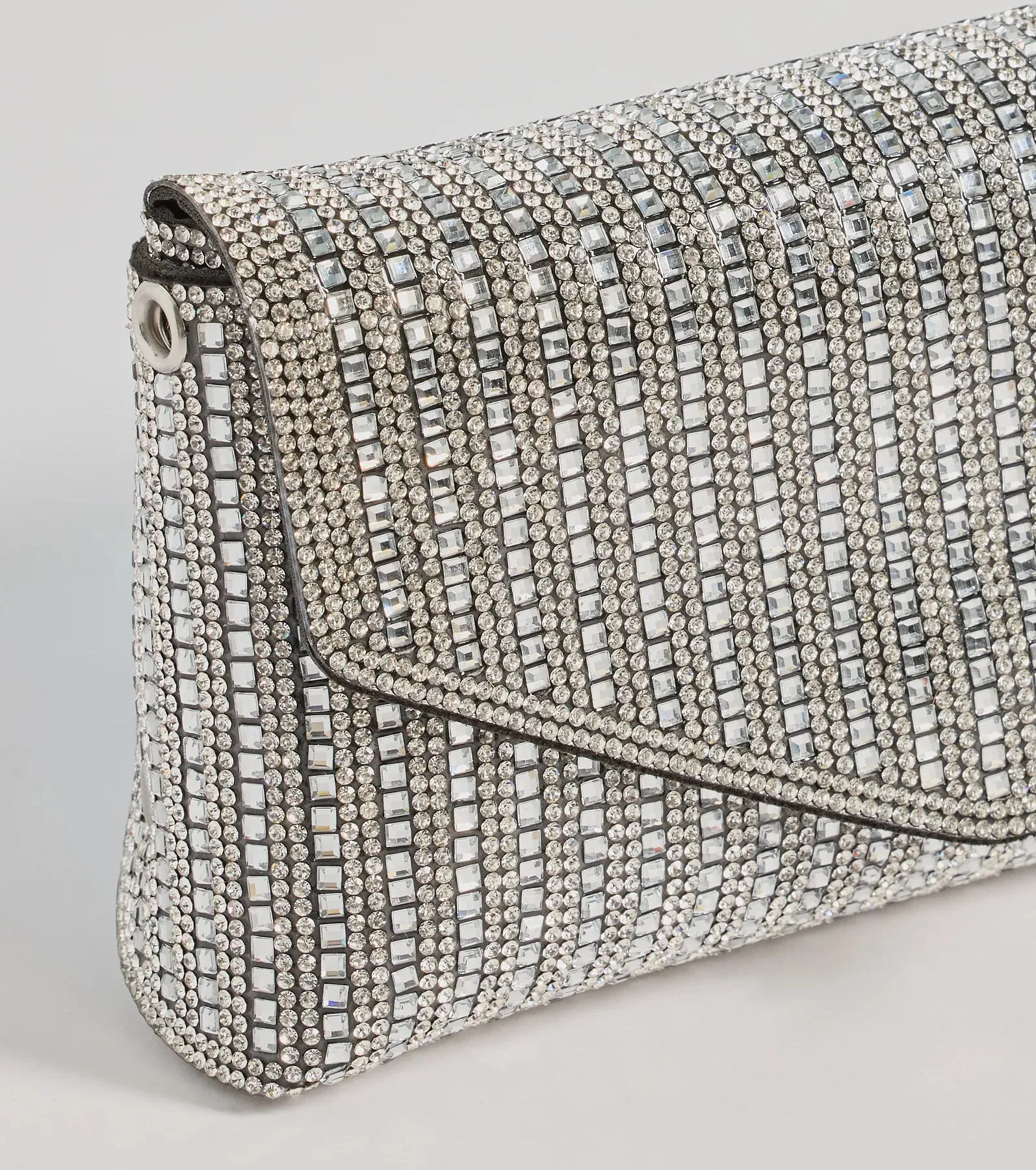 Sparkle And Shine Rhinestone Envelope Clutch