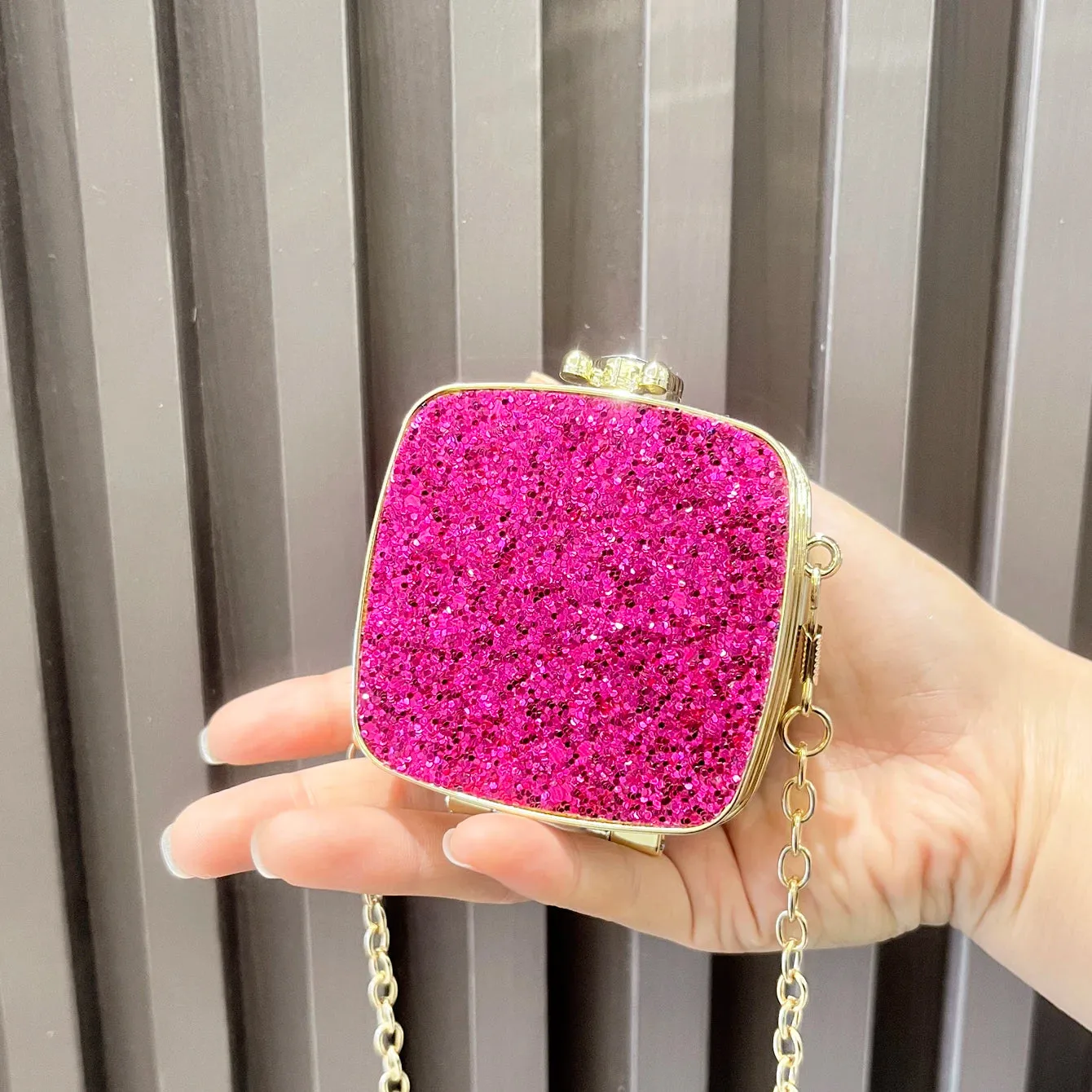 Sparkling Luxury Designer mini small shoulder bags Evening bag Purses and handbag funny shape Clutch purse Party bag
