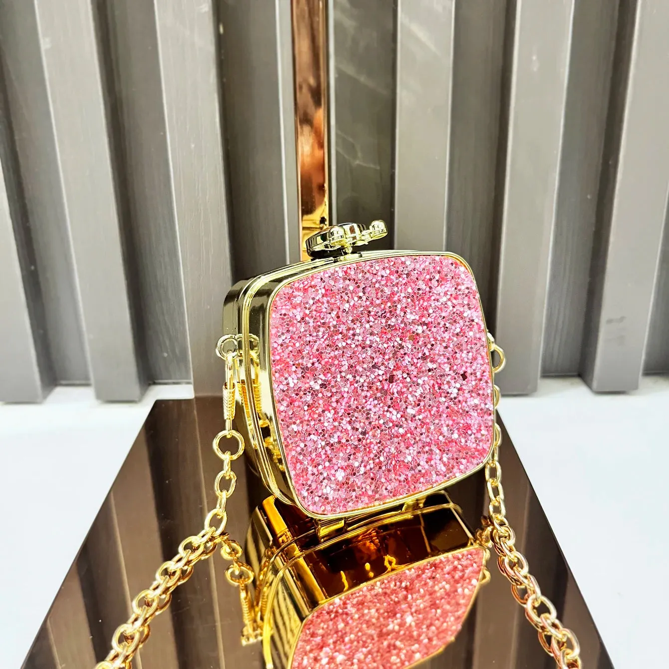Sparkling Luxury Designer mini small shoulder bags Evening bag Purses and handbag funny shape Clutch purse Party bag