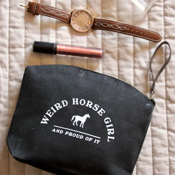 Spiced Equestrian Weird Horse Girl Makeup Bag