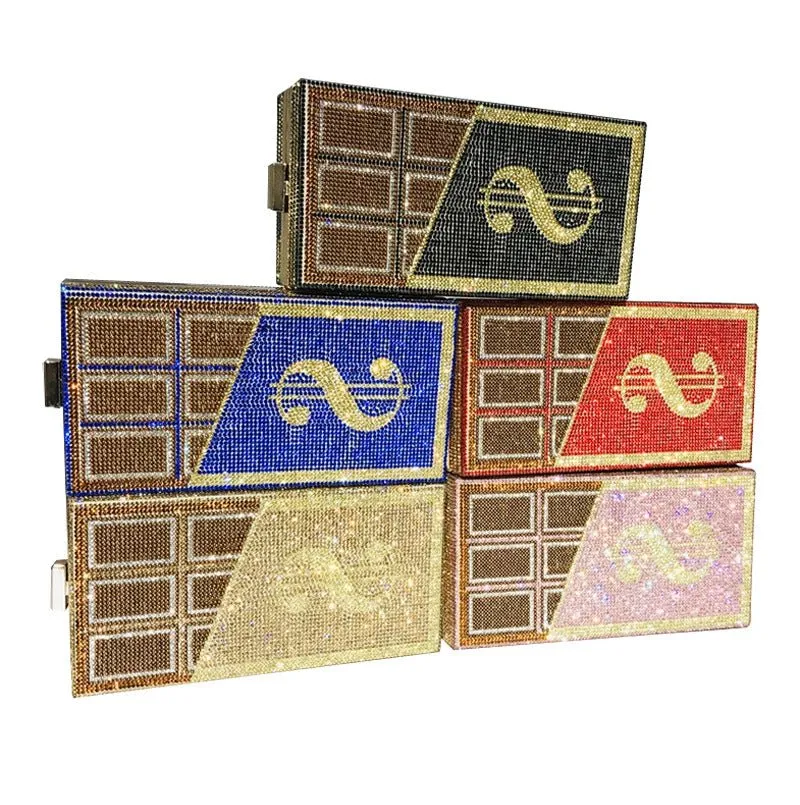 Stack of Cash Dollars Crystal Clutch Purses