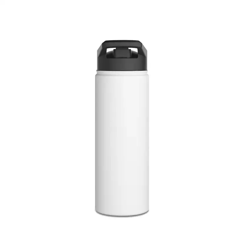 Stainless Steel Water Bottle with Standard Lid - Keeps Drinks Cold for 24 Hours