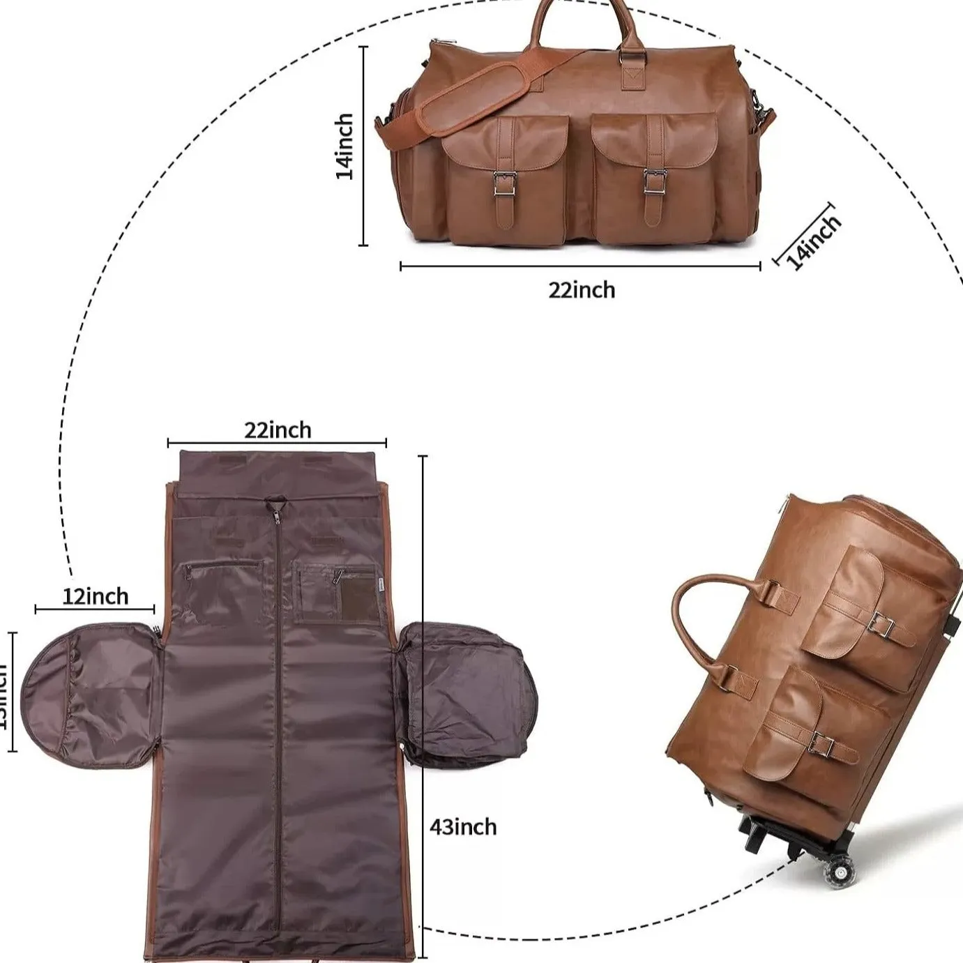 Starlet Travel Bag with Wheels & Shoe Compartment