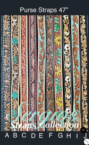 Straps for purses,handbags, guitars Custom,Handmade & Hand tooled.