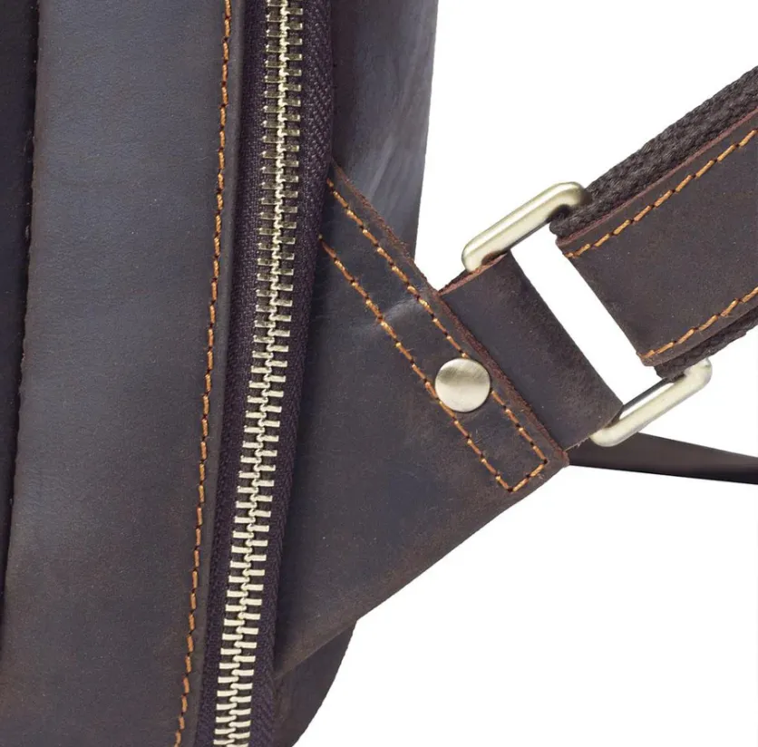 Tan Leather Rucksack | Dead Sea