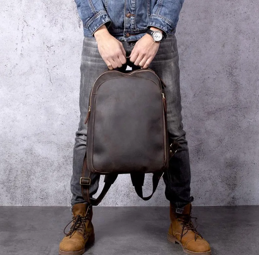 Tan Leather Rucksack | Dead Sea