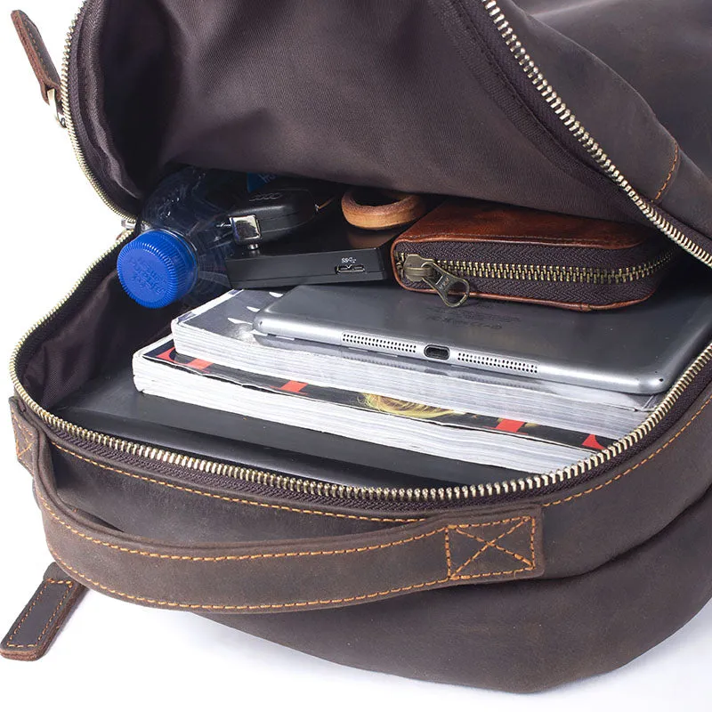 Tan Leather Rucksack | Dead Sea
