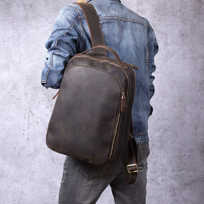Tan Leather Rucksack | Dead Sea