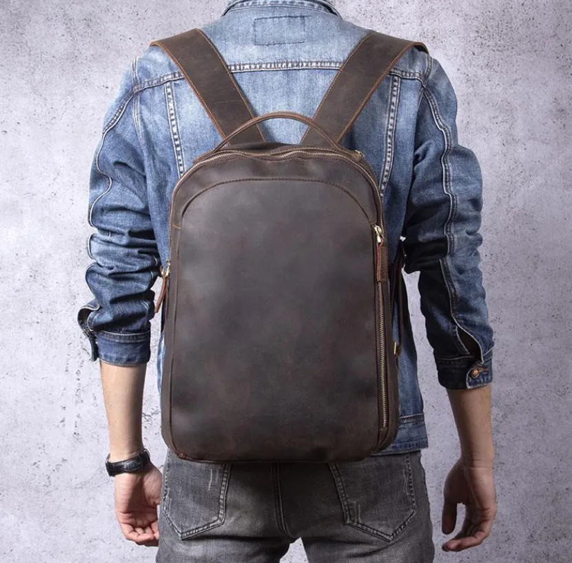 Tan Leather Rucksack | Dead Sea