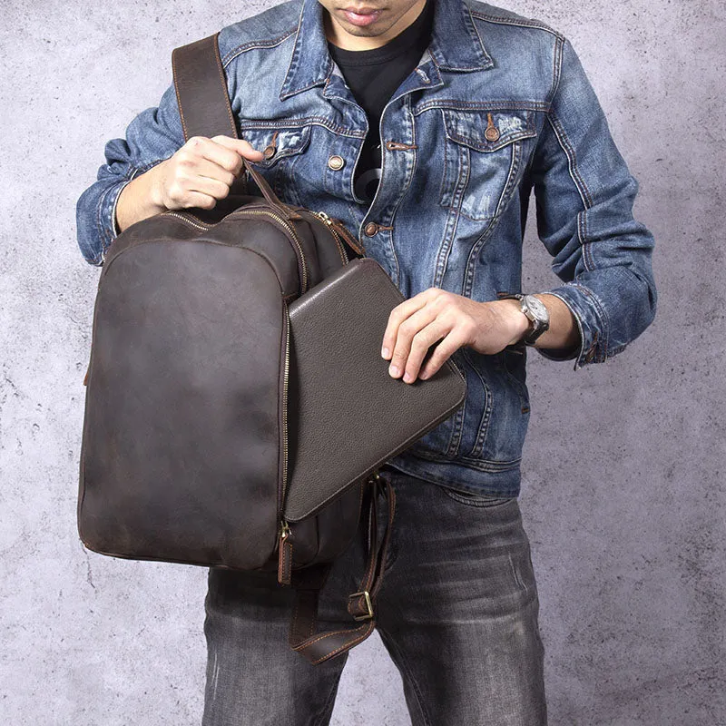 Tan Leather Rucksack | Dead Sea