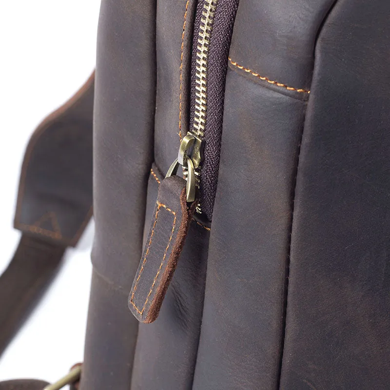 Tan Leather Rucksack | Dead Sea
