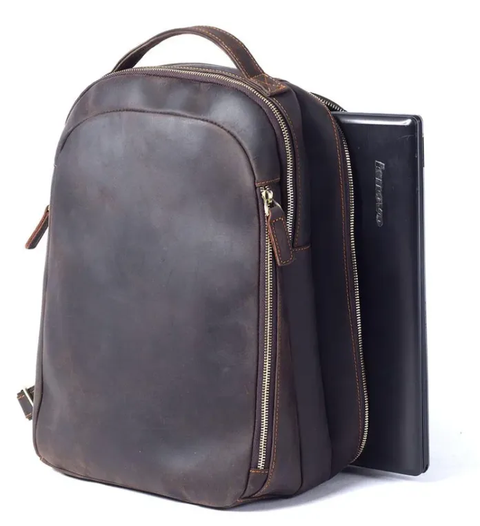 Tan Leather Rucksack | Dead Sea