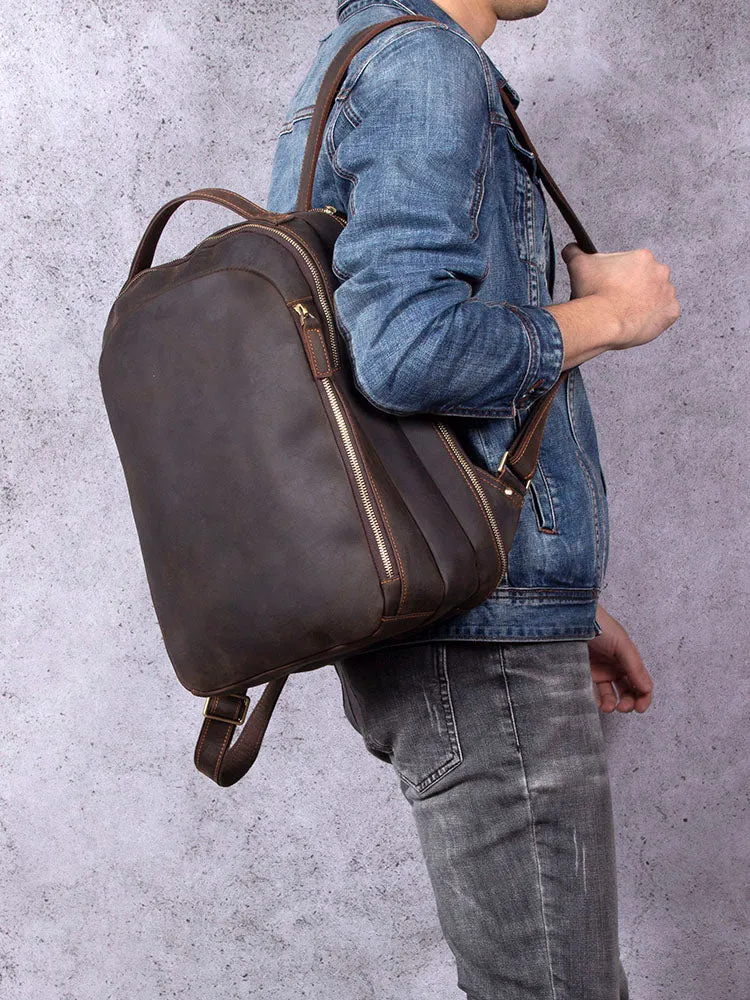 Tan Leather Rucksack | Dead Sea