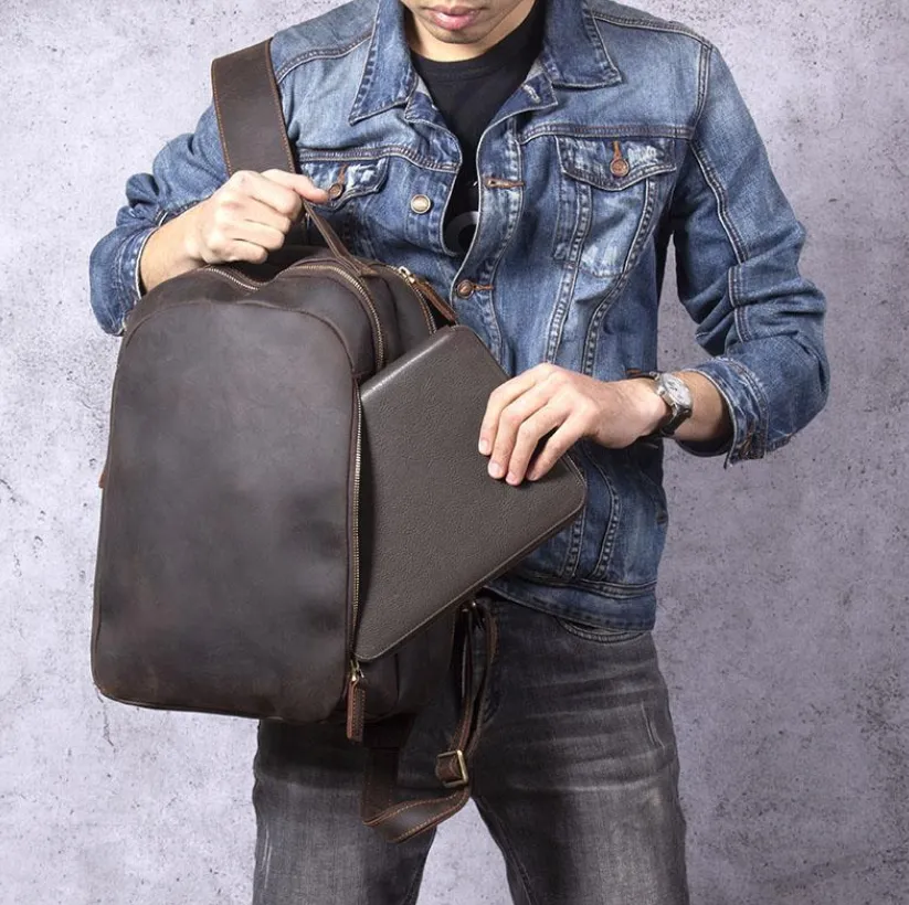 Tan Leather Rucksack | Dead Sea