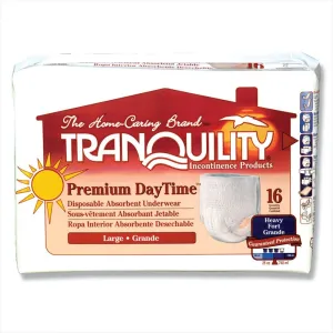 Tranquility Premium DayTime Pull-On Diapers Size Large Case/64 (4 bags of 16)