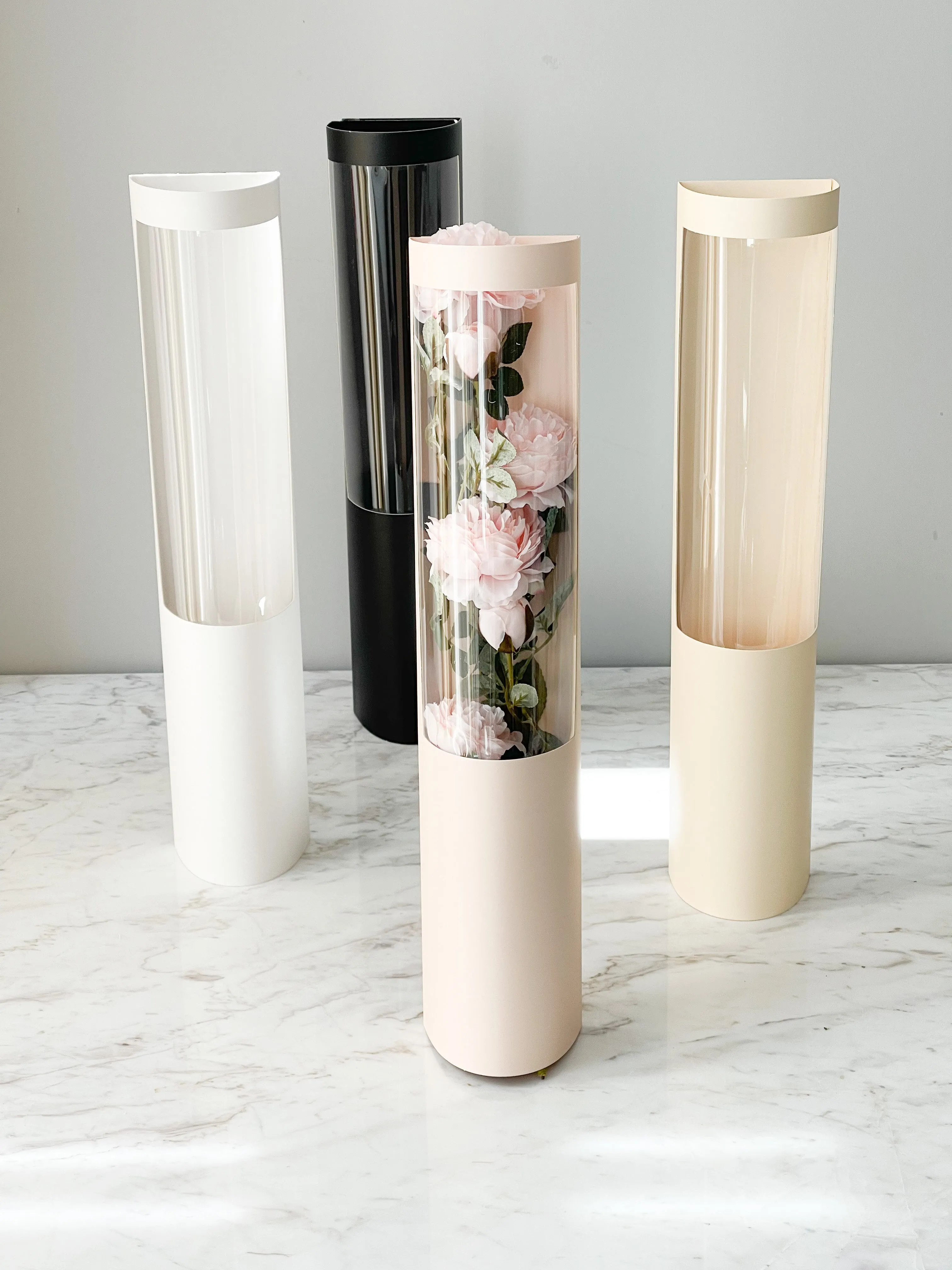 Transparent Flower Box (No Bottom)