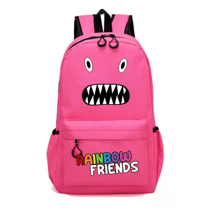 Trendy Rainbow Friends Game Modeling Cartoon Backpacks