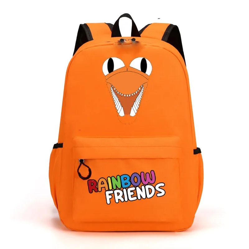 Trendy Rainbow Friends Game Modeling Cartoon Backpacks
