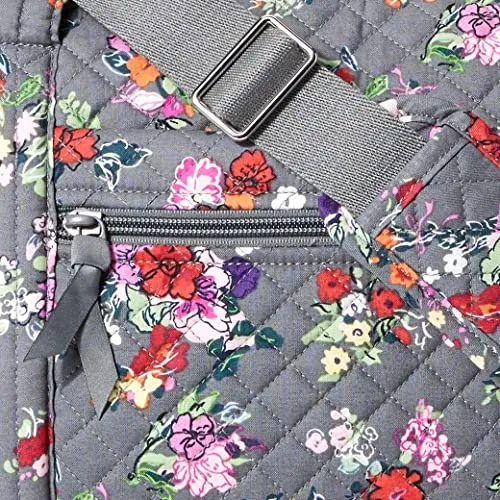 Vera Bradley Women's Cotton Large Travel Duffel Bag, Hope Blooms - Recycled Cotton, One Size