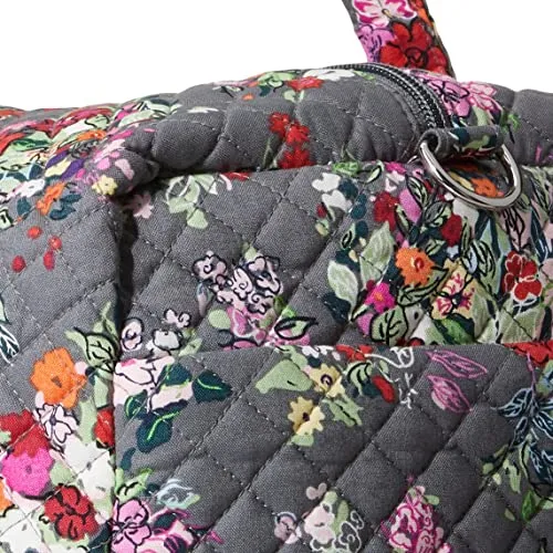 Vera Bradley Women's Cotton Large Travel Duffel Bag, Hope Blooms - Recycled Cotton, One Size
