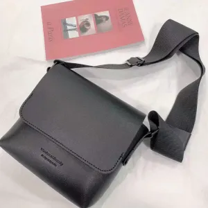 Vintage Leather Crossbody Chest Bag