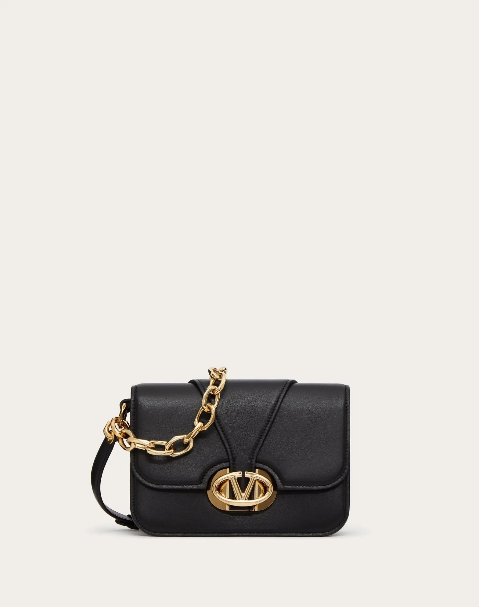 Vlogo O'clock Small Nappa Leather Shoulder Bag With Chain