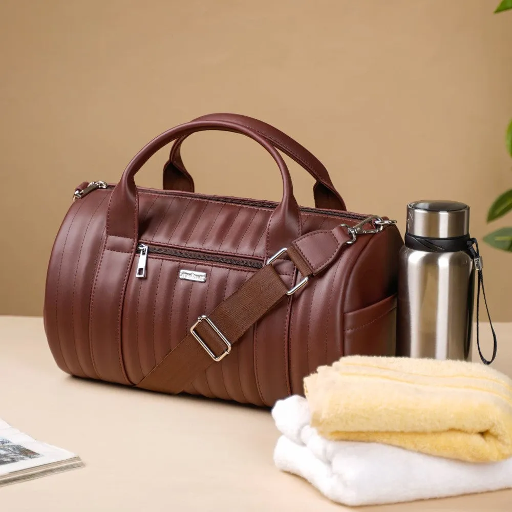 Wanderlust Duffle Bag Brown Small 14x7 Inch