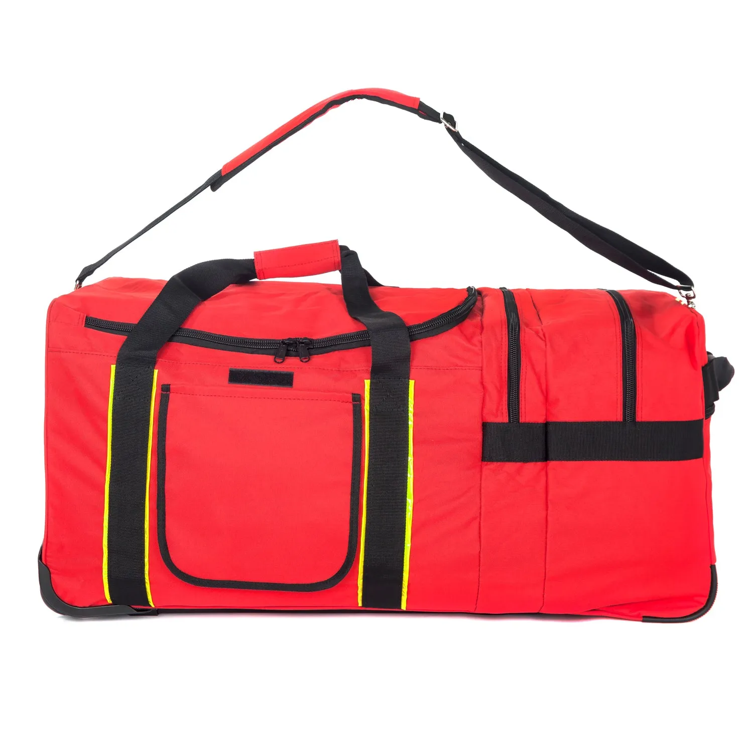 Wholesale 4 pcs  Rolling Firefighter  Heavy-Duty Gear Duffel Bag Deluxe EMT EMS Duffel with Wheels  |||   4 PACKS | $74.99 PER PACK