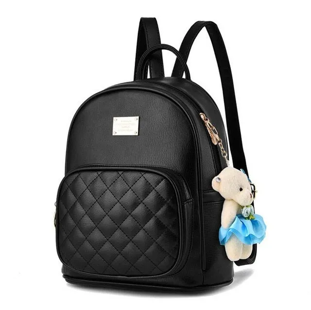 Women Backpack with Teddy