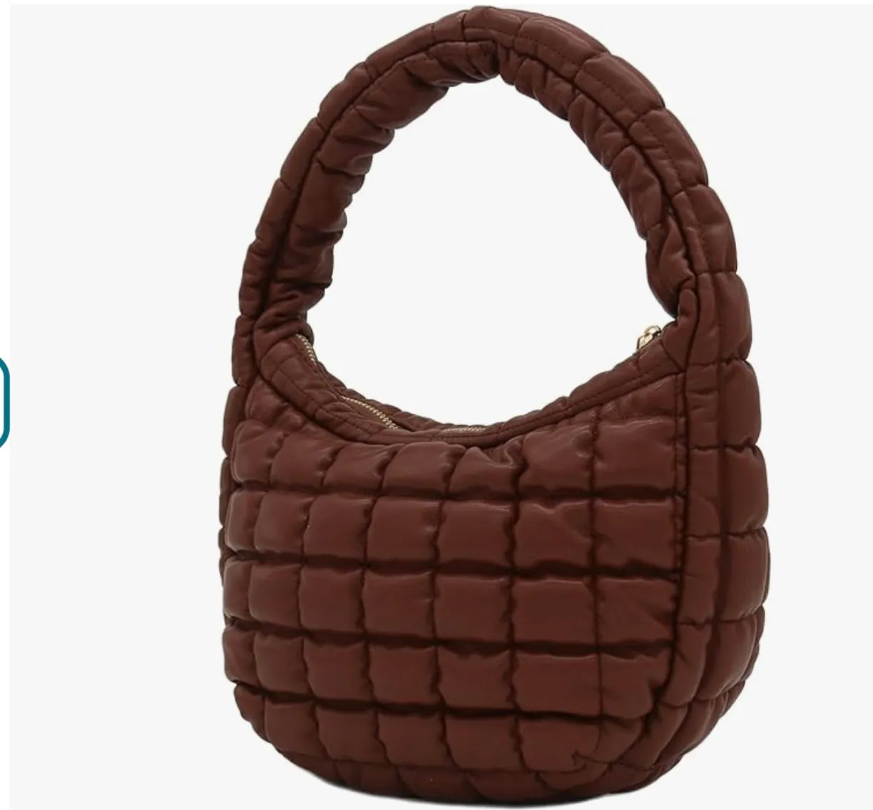 Women Padded Hobo Bag Versatile Cloud Pleatd Bag Lightweight Down Clutch Bag Quilted Tote Handbag Fall Winter Purse