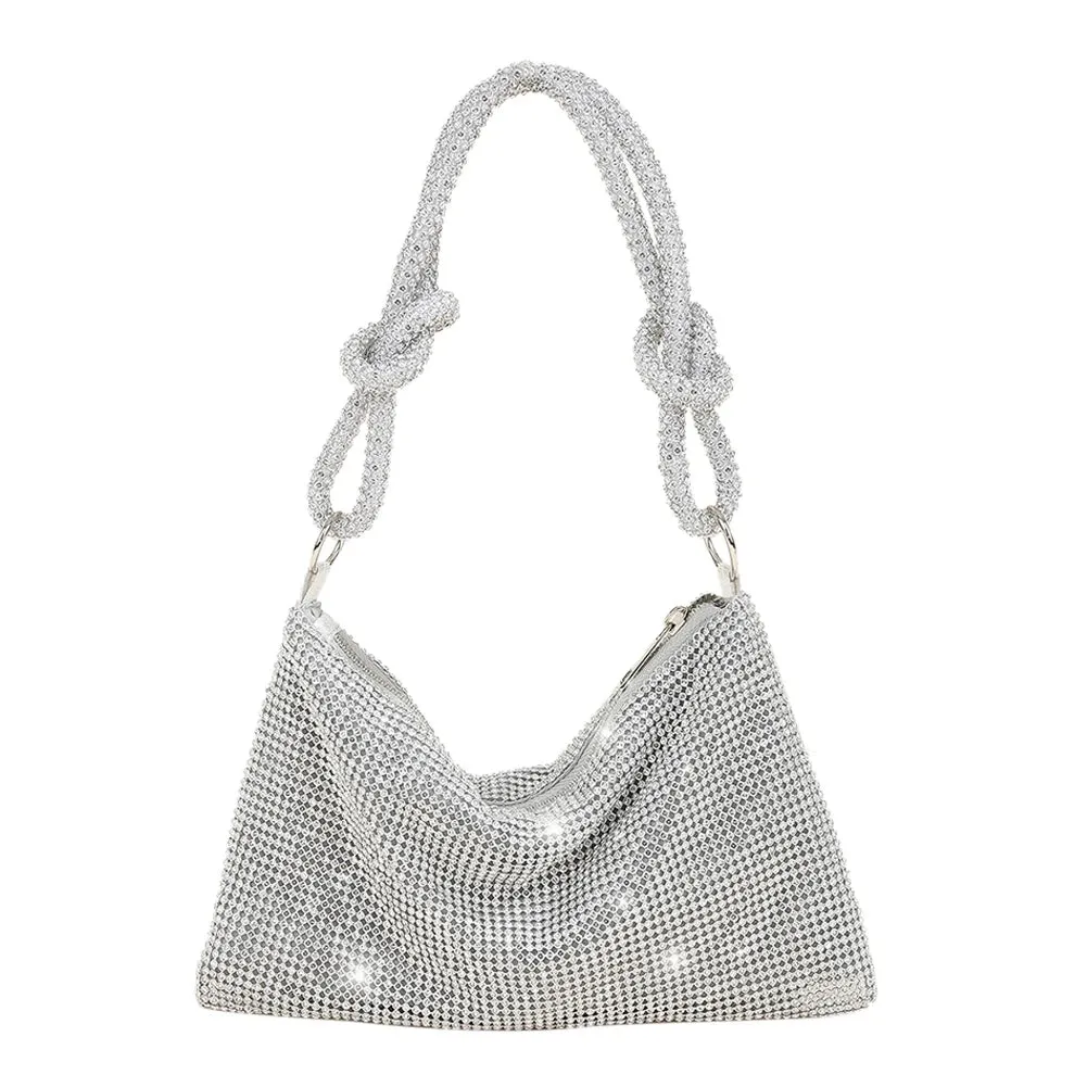 Women Shiny Rhinestone Dinner Bag New Party Wedding Purses 2023 Luxury Full-Diamond Ladies Handbag Designer Sparkly Evening Bags