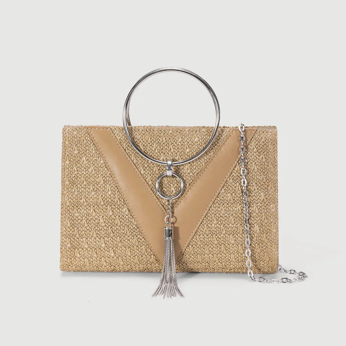 Women Straw Bag Evening Clutch Purse Elegant Lady Handbags Formal Party Clutches Purses For Wedding/Prom/Cocktail