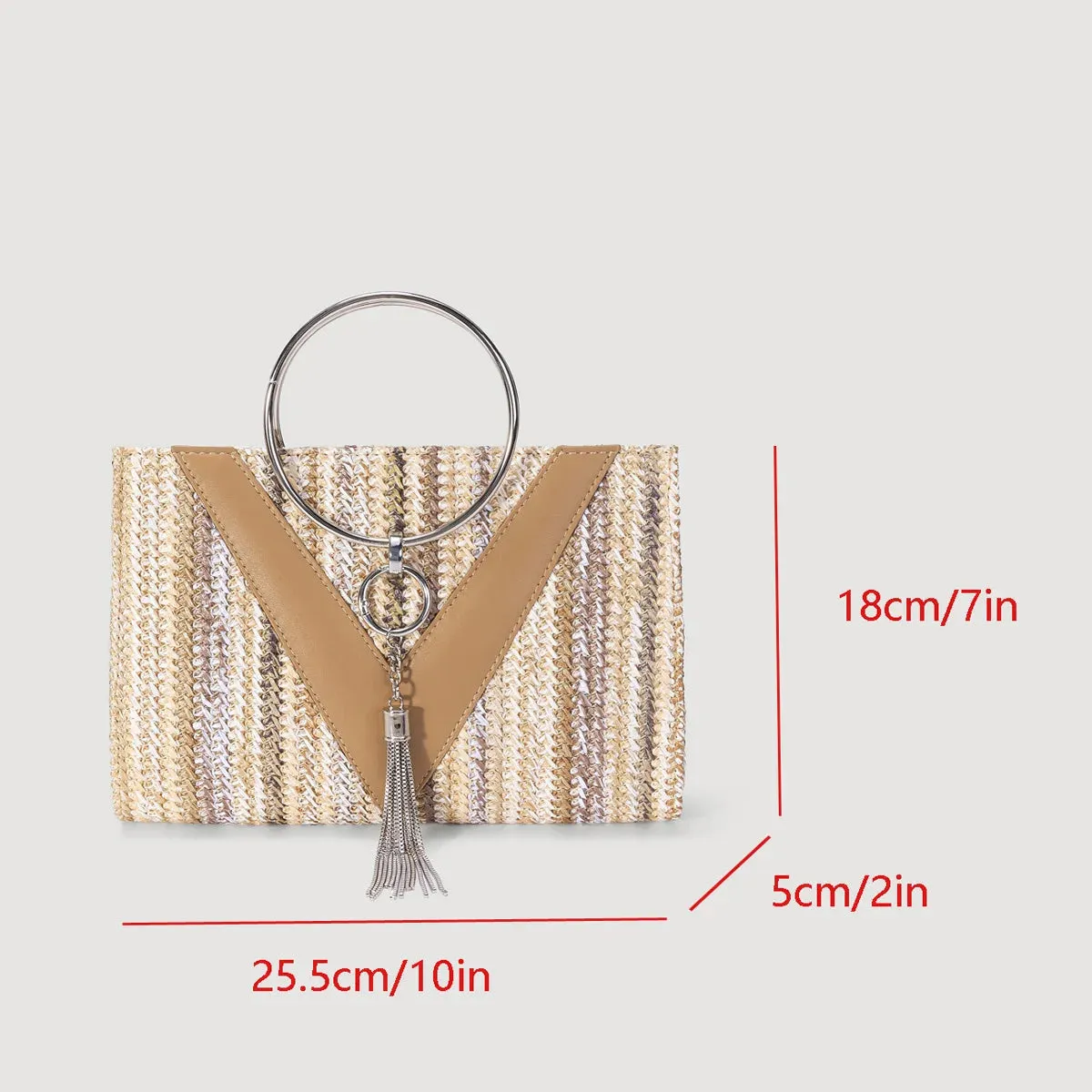 Women Straw Bag Evening Clutch Purse Elegant Lady Handbags Formal Party Clutches Purses For Wedding/Prom/Cocktail
