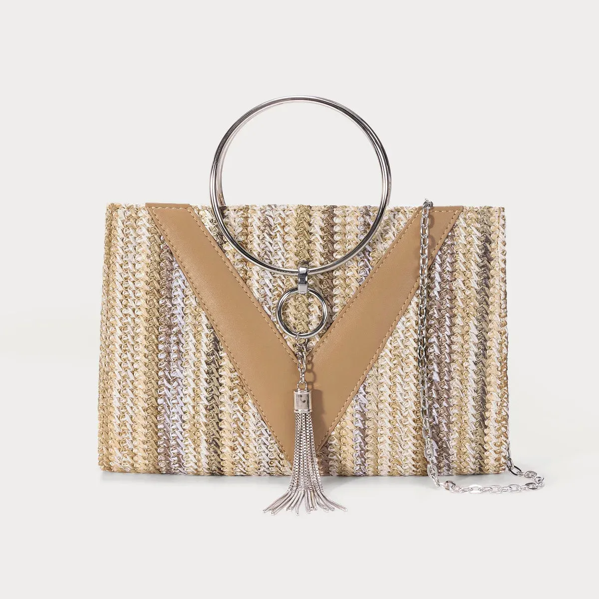 Women Straw Bag Evening Clutch Purse Elegant Lady Handbags Formal Party Clutches Purses For Wedding/Prom/Cocktail