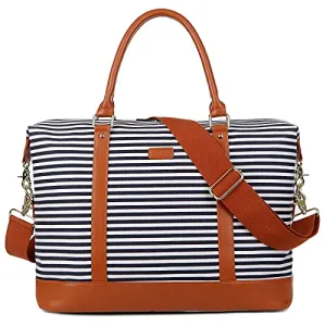 Women's Canvas Travel Weekender Bag Overnight Carry-on Duffel
