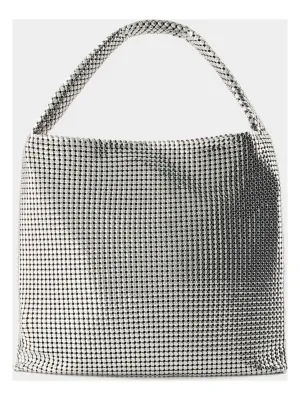Women's Pixel Tote Bag in Silver | 24PSS0434MET607