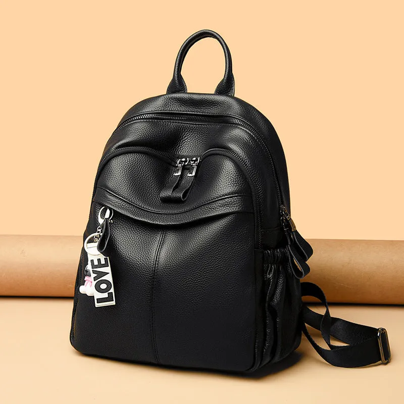Women's Spring Fashion Large Capacity First Layer Backpacks