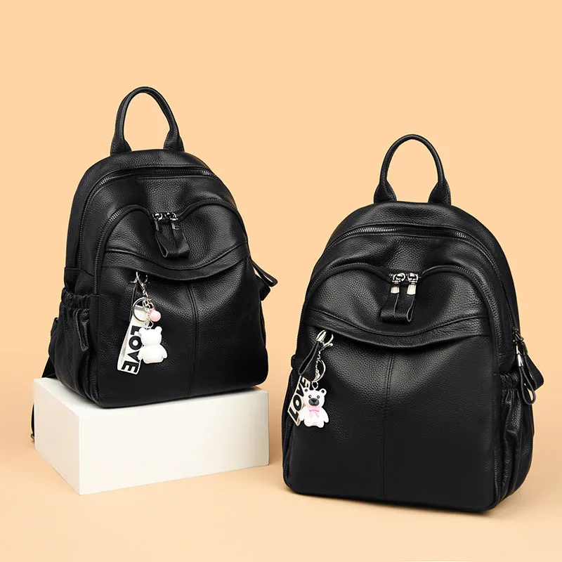 Women's Spring Fashion Large Capacity First Layer Backpacks