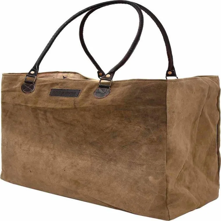 Wonderful World Recycled Military Tent Market Tote