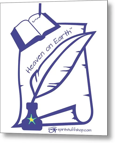 Writer Heaven On Earth - Metal Print