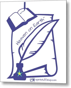 Writer Heaven On Earth - Metal Print