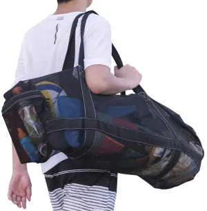 XXL Mesh Dive Bag for Scuba or Snorkeling - Diving Snorkel Gear Bags Extra Large Beach and Totes with Zipper Pockets Oversized Duffle Ideal Your Pool Trip