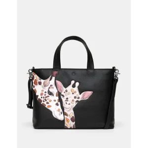 Yoshi Mothers Pride Black Leather Grab Bag