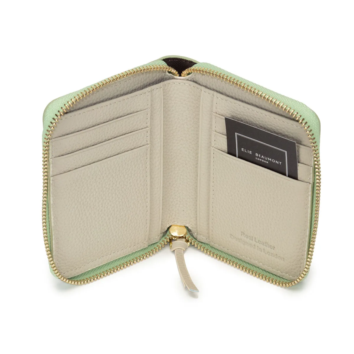 Zipper Purse/Wallet Mint - Stone