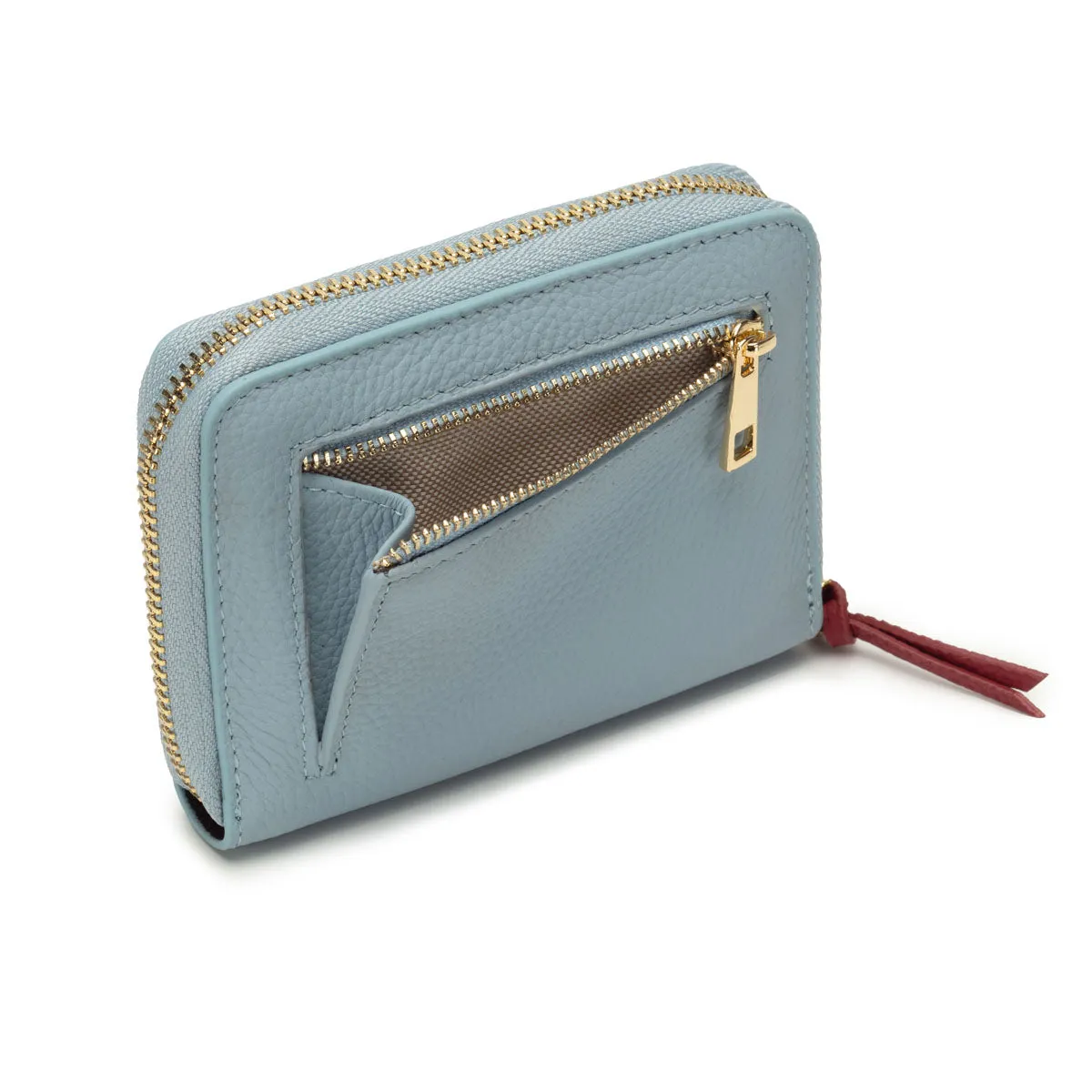 Zipper Purse/Wallet Powder Blue - Berry